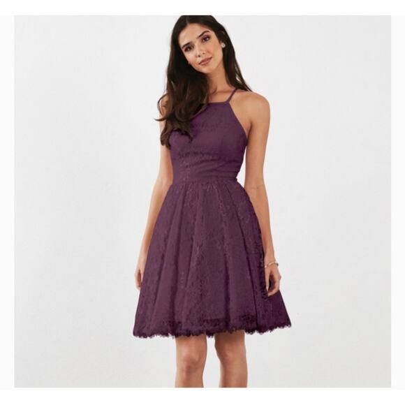 Weddington Way Hadley navy Lace Bridesmaid Dress - Picture 1 of 12